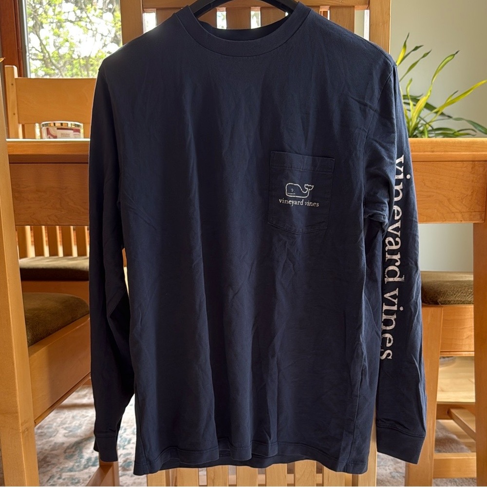 Vineyard Vines Deep Blue Long Sleeve Tee